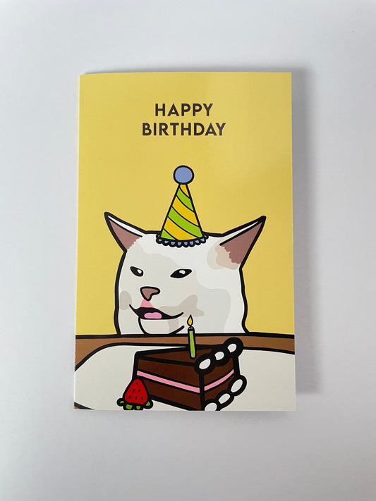 Card Smudge cat happy birthday