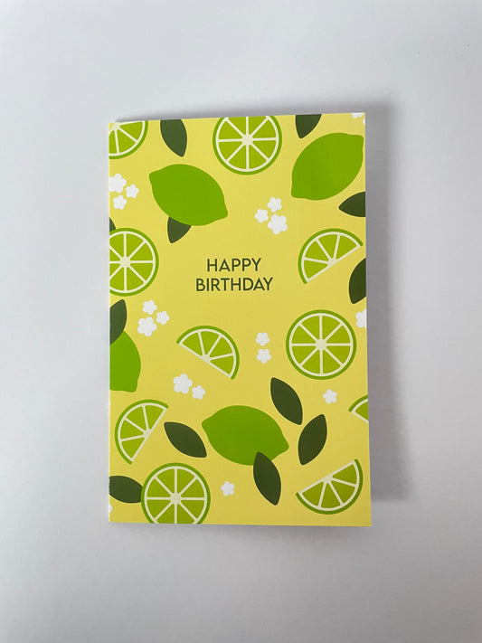 Card Lime happy birthday
