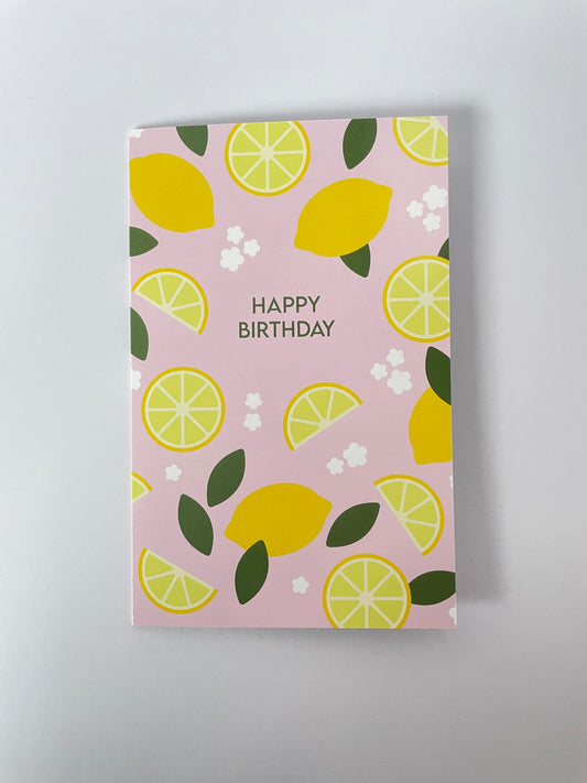 Card Lemon happy birthday