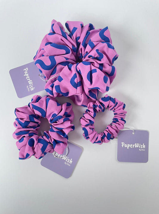 Scrunchie Pink and Blue